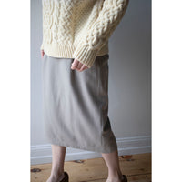 Evam Eva Wool Skirt in Grege