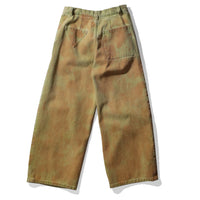 Anntian Jeans Wide Leg in Plant Mineral Dyed Apricot-Green-E