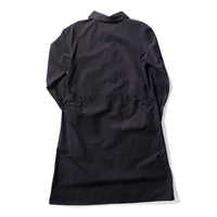 MHL. Tab Waist Dress in Navy Soft Dense Cotton