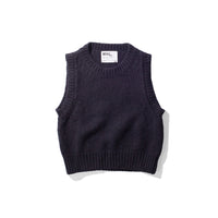 MHL. Chunky Crew Neck Slipover in Rich Navy British Merino