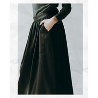 Sayaka Davis Pull-On Skirt in Olive