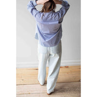 Jesse Kamm California Wides in Pale Blue with Blue Stitch