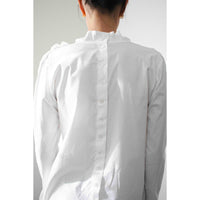 Kallmeyer Penelope Draped Blouse in White