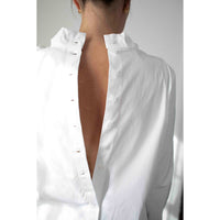 Kallmeyer Penelope Draped Blouse in White