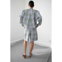 Henrik Vibskov Drawstring Shorts in Checks Fillé