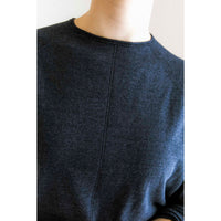 Pas de Calais Washable Cotton Linen Crew Neck Pullover in Indigo