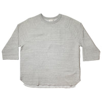 Ichi Antiquités Undyed Waffle Pullover in Gray