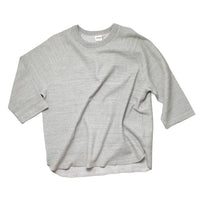 Ichi Antiquités Undyed Waffle Pullover in Gray