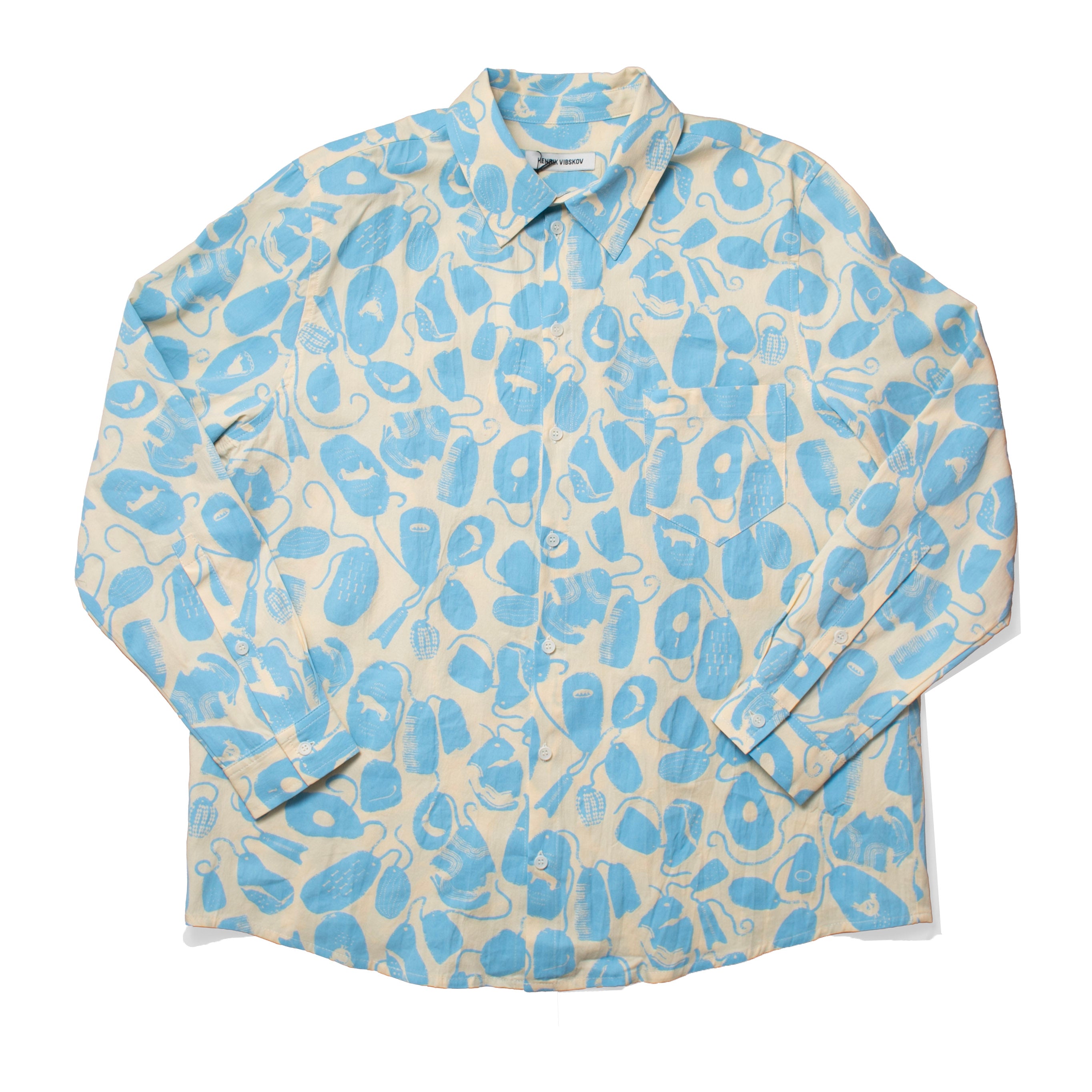 Henrik Vibskov New Blou Shirt in Ecru Amulets – JUDITH