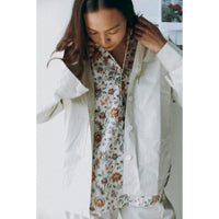 Kasmaria Classic Oversized Short Sleeve Shirt in Liberty of London Linen Cotton