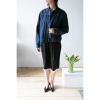 Chimala Unisex Amoskeag Selvedge Denim Short Jacket in Dark Wash