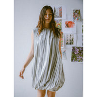 Baserange Bella Dress in Grey Stripe