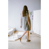 Baserange Bella Dress in Grey Stripe