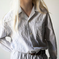 Nicholson & Nicholson Oscar Top in Gray Stripes