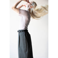 Nicholson & Nicholson Shell Skirt in Charcoal