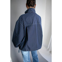 Kasmaria Anorak in Blue Windowpane Check