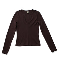 Flore Flore Iman Longsleeve in Choco Plum