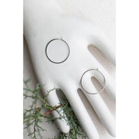 Melissa Joy Manning XL Hoops in Sterling Silver