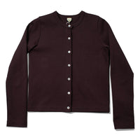 Flore Flore Poppy Cardigan in Choco Plum