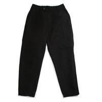 Pas de Calais High Density Linen Cotton Pants in Black