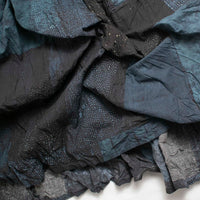 Pas de Calais Tsugihagi Print Skirt in Navy