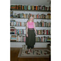 6397 Contrast Stitch Shell in Pink Panther