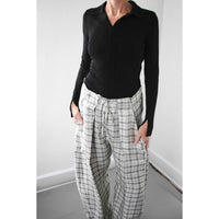 Kallmeyer Clemence Pant in Spruce Plaid