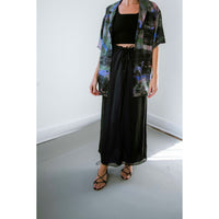 Kallmeyer Regina Drawstring Skirt in Black/Iris