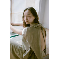 Eleph Bow Top in Khaki