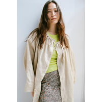 Anntian Trench Jacket in Natural Hemp