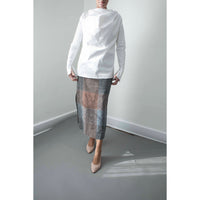 Kallmeyer Penelope Draped Blouse in White