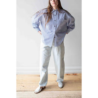 Jesse Kamm California Wides in Pale Blue with Blue Stitch