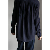 Apiece Apart Sodi Wrap Button Up in Midnight