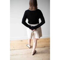 Kallmeyer Cierra Waffle Knit in Black/Cream