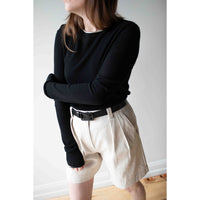 Kallmeyer Cierra Waffle Knit in Black/Cream