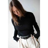 Kallmeyer Cierra Waffle Knit in Black/Cream