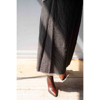 Pas de Calais Herringbone Semi Flared Skirt in Beige