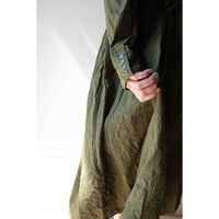 Pas de Calais Cotton Typewriter Dress in Khaki