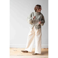 Hope Bubble Zip Hoodie in Faded Khaki