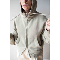 Hope Bubble Zip Hoodie in Faded Khaki