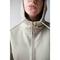Hope Bubble Zip Hoodie in Faded Khaki