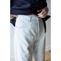 Jesse Kamm California Wides in Pale Blue with Blue Stitch