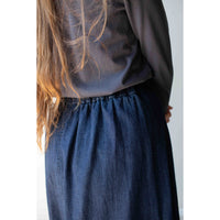Pas de Calais Natural Denim Skirt in Indigo