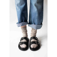 Studio Nicholson Denver Leather Sandal in Black