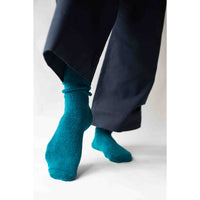 Baserange Buckle Overankle Socks in Rock Green