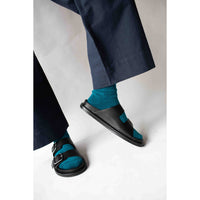 Baserange Buckle Overankle Socks in Rock Green