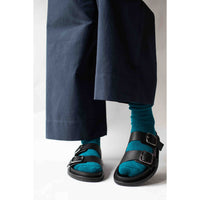 Baserange Buckle Overankle Socks in Rock Green