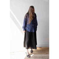 Apiece Apart Primavera Drape Skirt in Black