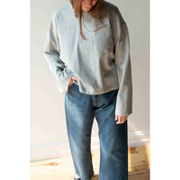 Apiece Apart Boxy Tee in Heathered Grey