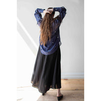 Apiece Apart Primavera Drape Skirt in Black
